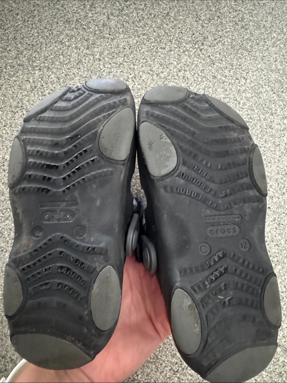 CROCS Kids Black Open-Toe Sport Sandals